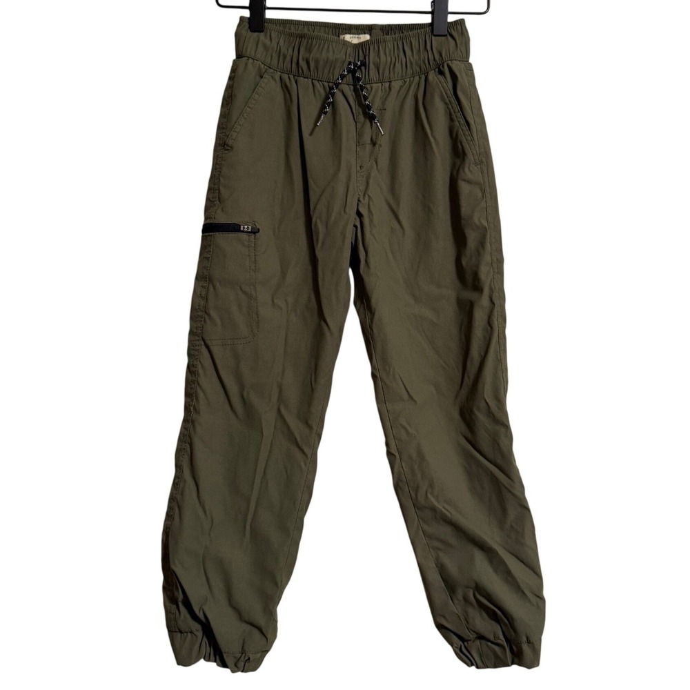 Weatherproof Vintage Kids Olive Green Fleece Lined Jogger Pants Small 7/8